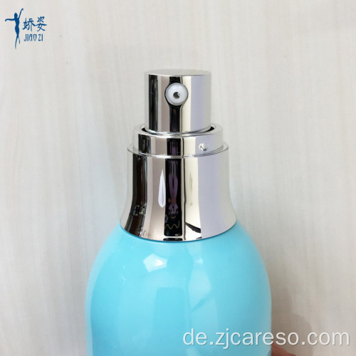 100ml blaue Acryl Airless-Flasche und Glas